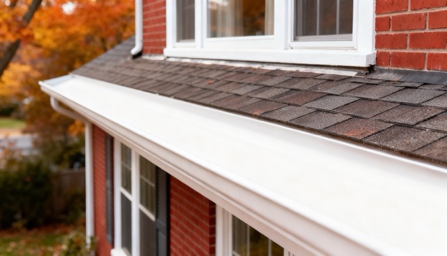 Comparativa antes y después de limpieza de canalones