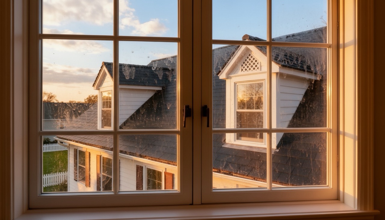Comparativa antes y después de limpieza de ventanas